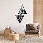 Wallity Cassade Accesorio Decorativo de Pared de Metal Negro